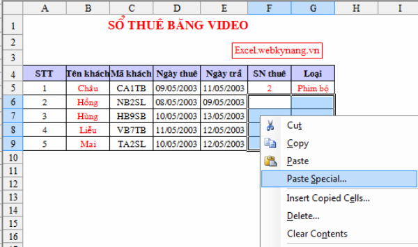 các thủ thuật excel trong kế toán
