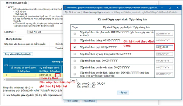Hướng dẫn nộp thuế TNDN tạm tính qua mạng